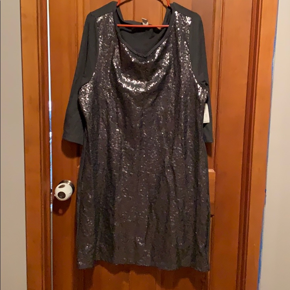 NWT Sequined dark gray dress from Old Navy